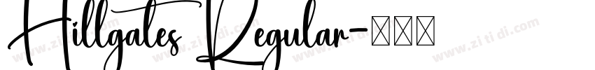 Hillgates Regular字体转换